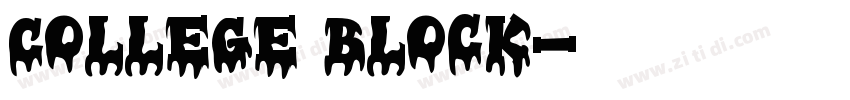 College Block字体转换